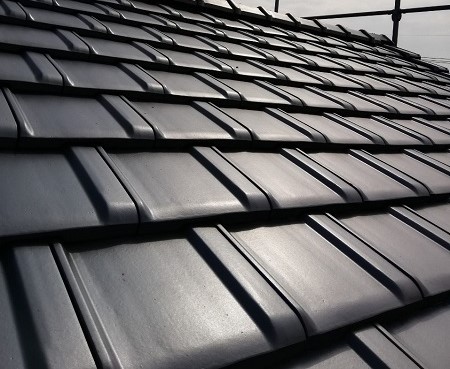 陶器平瓦　葺き替え完了